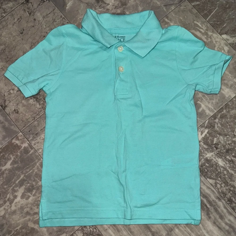 The Children’s Place Boys Aqua Pique Polo Shirt Size 4T